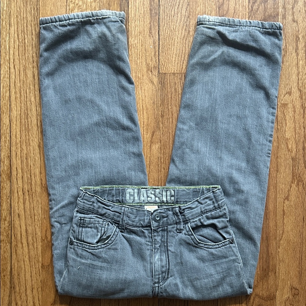 Classic Stonewashed Boys Jeans with Adjustable Straps